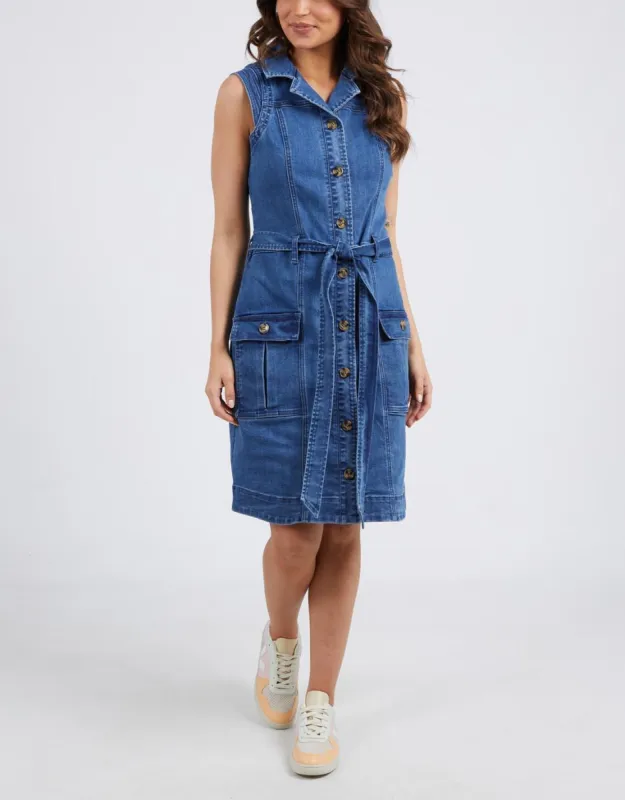 Daisy Denim Dress - Blue Wash sold by White & Co