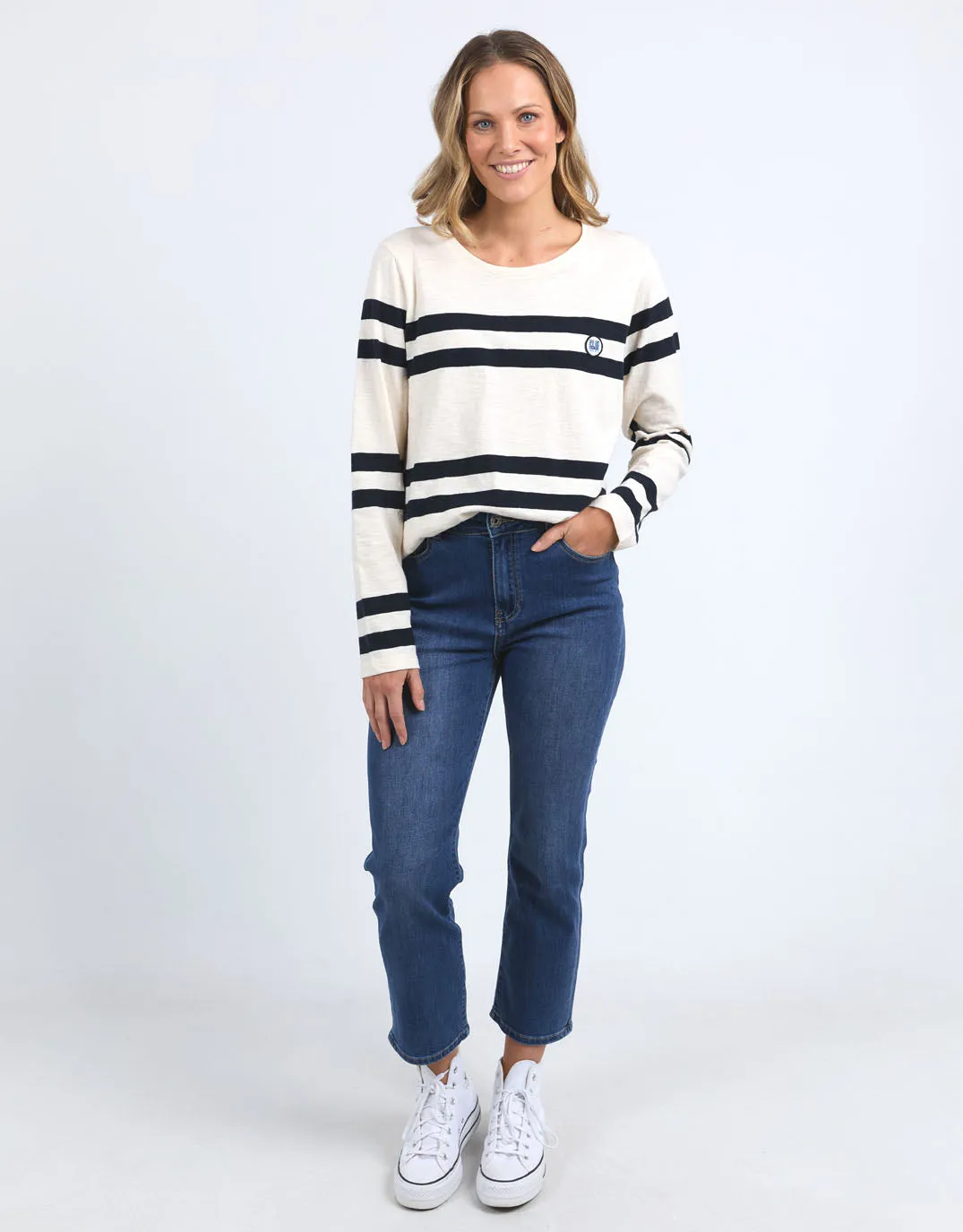 Allegra Long Sleeve Tee - Vintage White sold by White & Co product image thumbnail 3