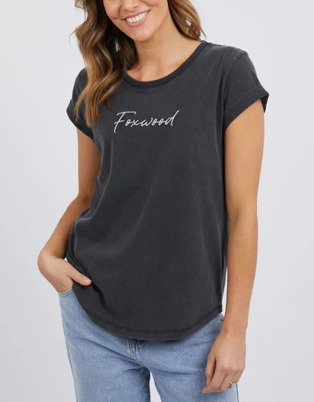 Signature Tee - Black sold by White & Co
