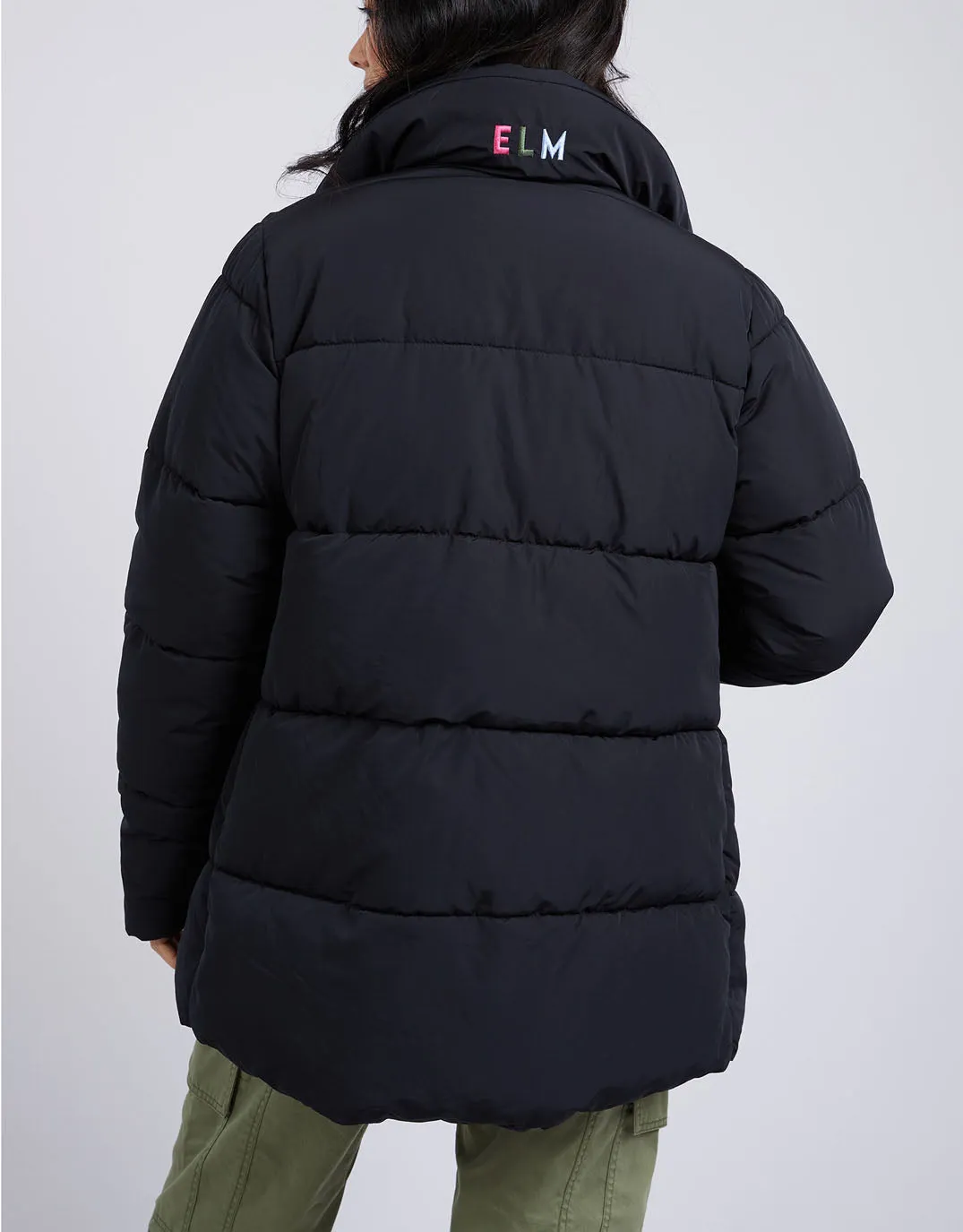 Longline Puffer Jacket - Black sold by White & Co product image thumbnail 5