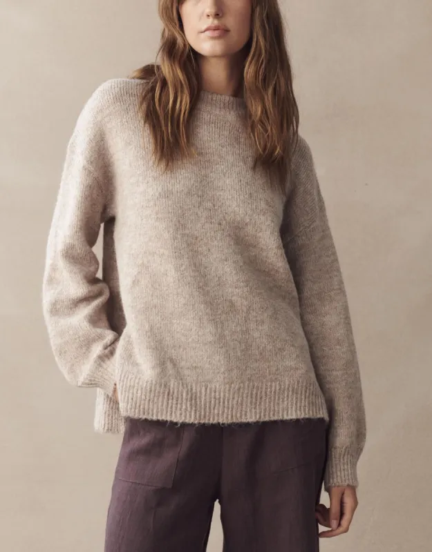 May Knit Jumper - Latte sold by White & Co