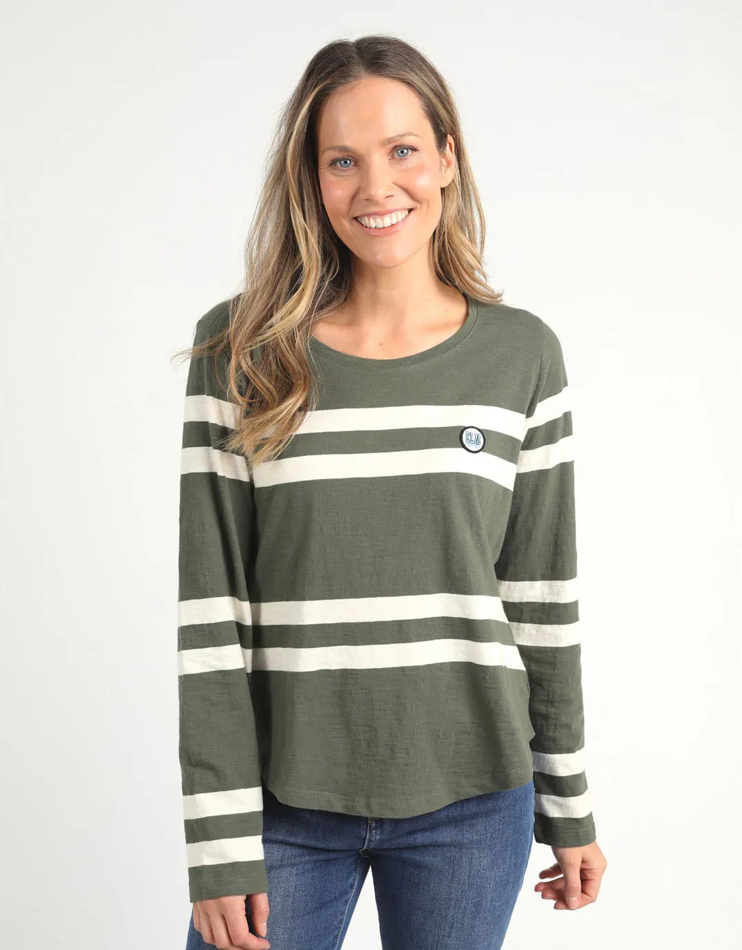 Allegra Long Sleeve Tee - Clover sold by White & Co product image thumbnail 4
