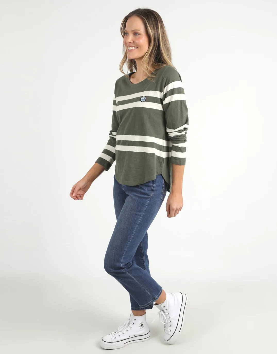 Allegra Long Sleeve Tee - Clover sold by White & Co product image thumbnail 2