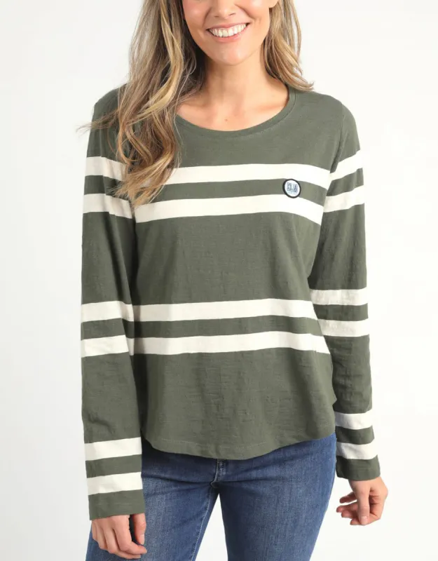 Allegra Long Sleeve Tee - Clover sold by White & Co
