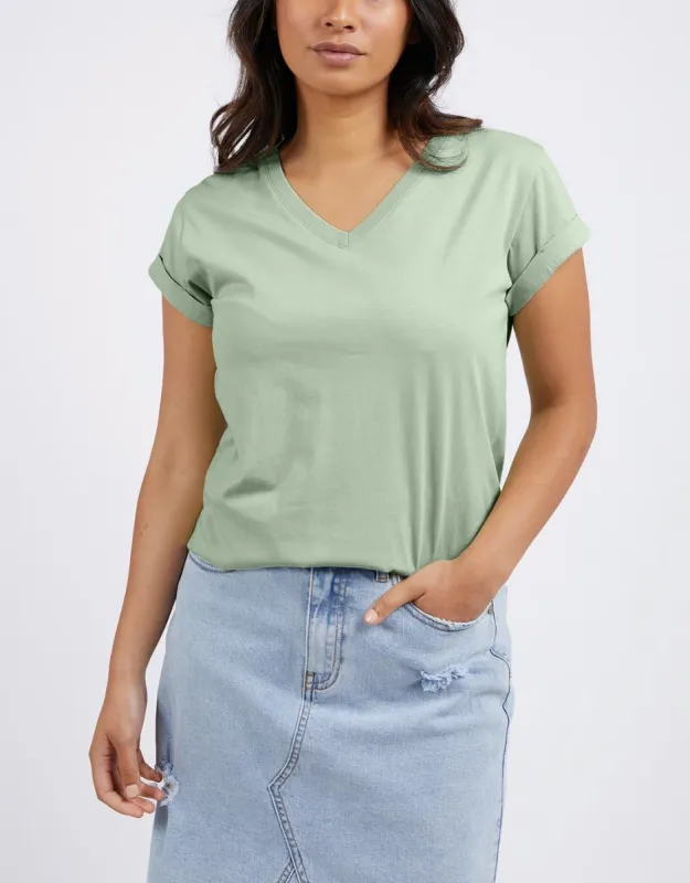 Manly Vee Tee - Mint sold by White & Co