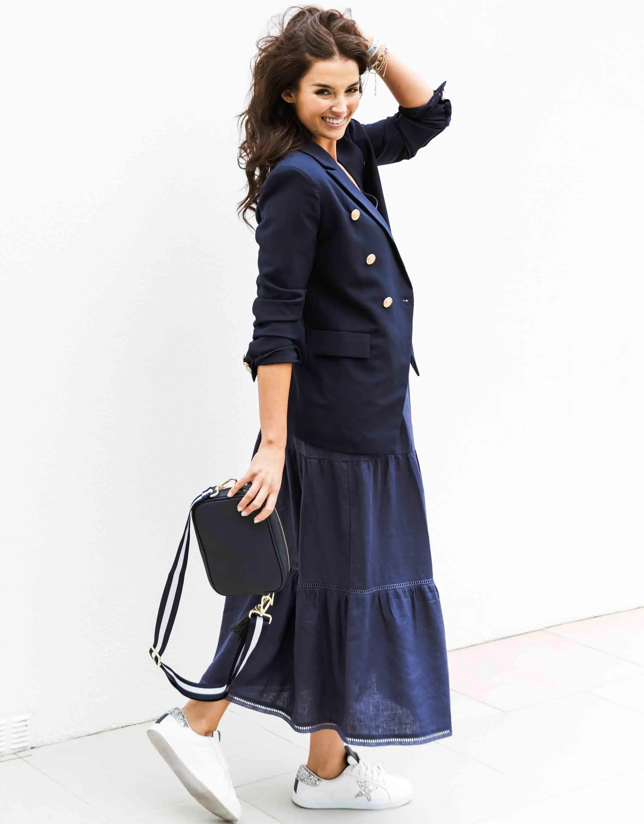 Zoe Crossbody Bag - Navy sold by White & Co product image thumbnail 3