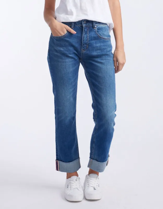 Mila Straight Leg Jean - Dark Wash sold by White & Co