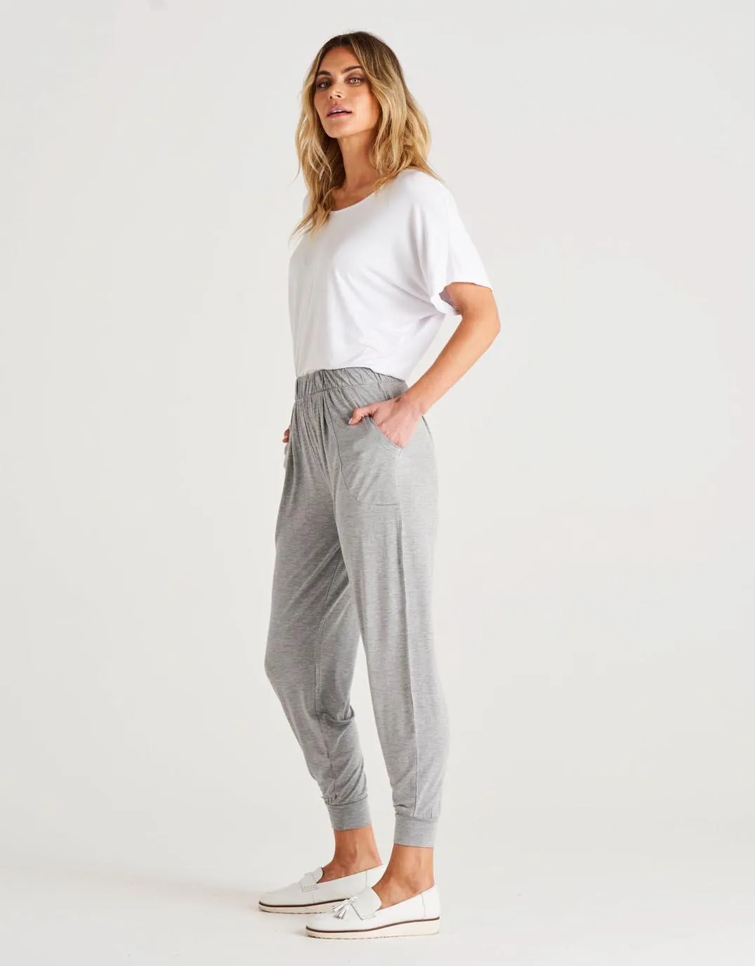 Paris Pant - Grey Marle sold by White & Co product image thumbnail 3
