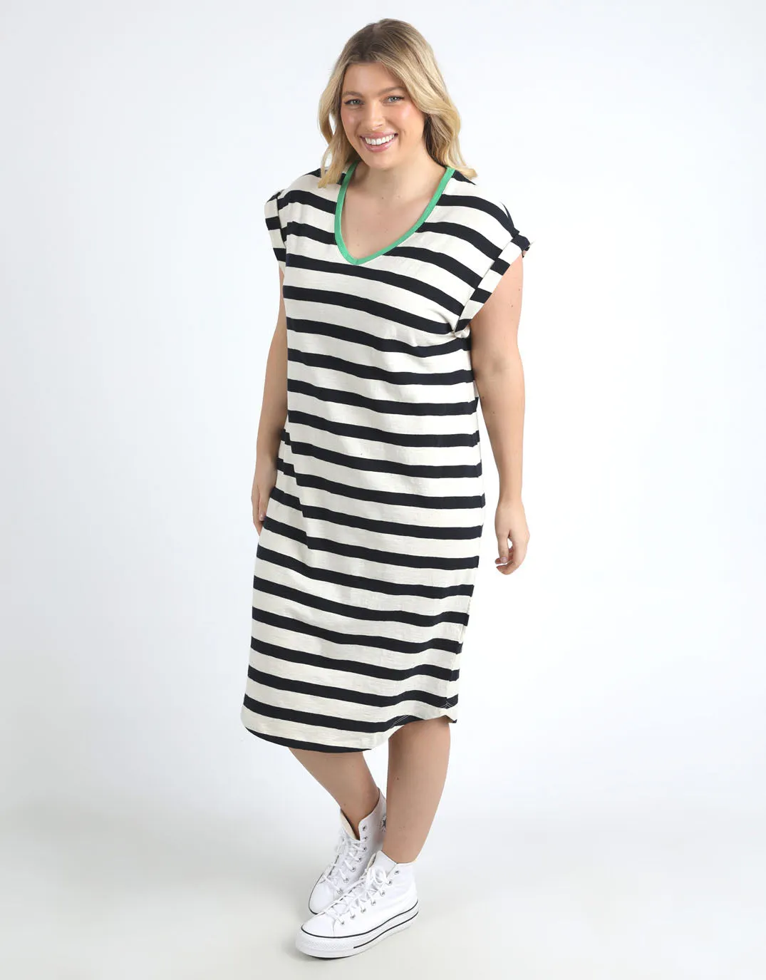 Sunny Tee Dress - Navy/White Stripe sold by White & Co product image thumbnail 5