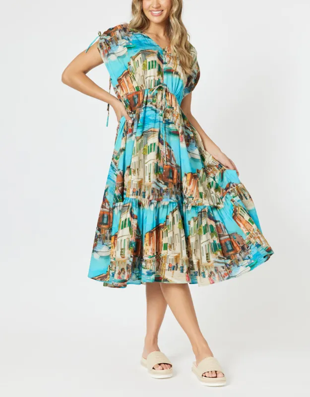Venice Midi Dress - Blue sold by White & Co