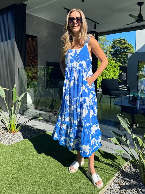 Florida Sun Dress - Blue sold by White & Co