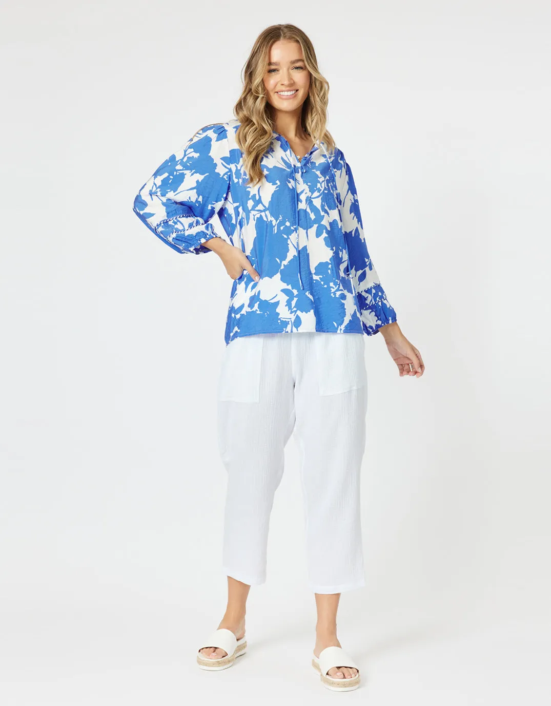 Florida Blouse - Blue sold by White & Co product image thumbnail 2