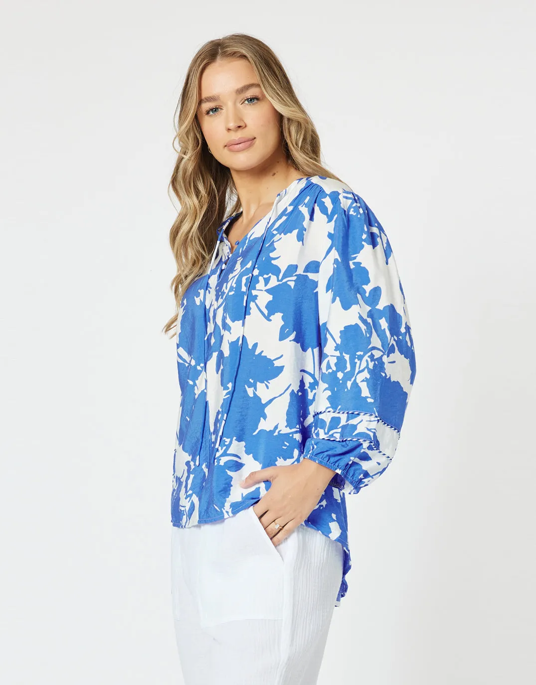 Florida Blouse - Blue sold by White & Co product image thumbnail 3