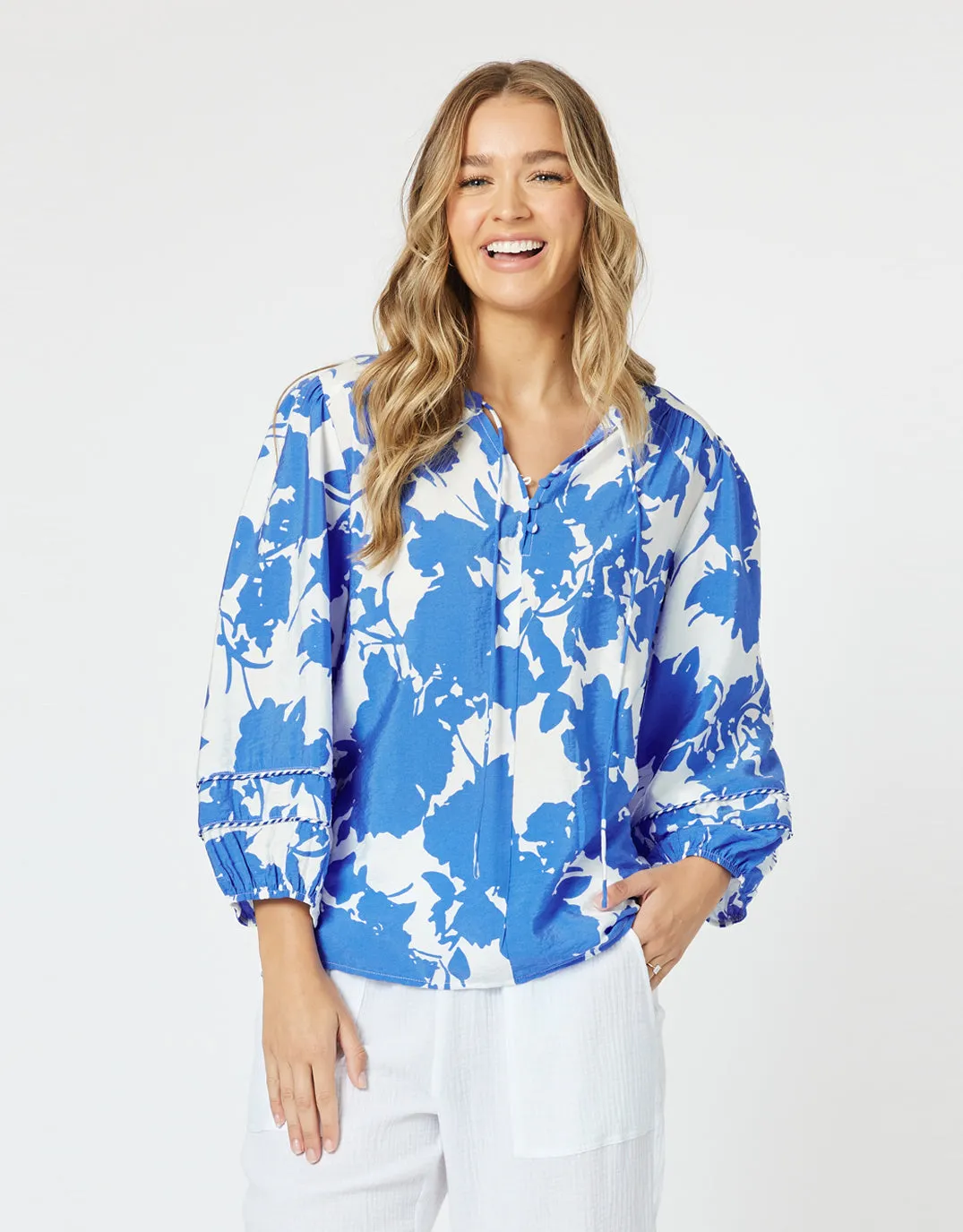 Florida Blouse - Blue sold by White & Co product image thumbnail 4