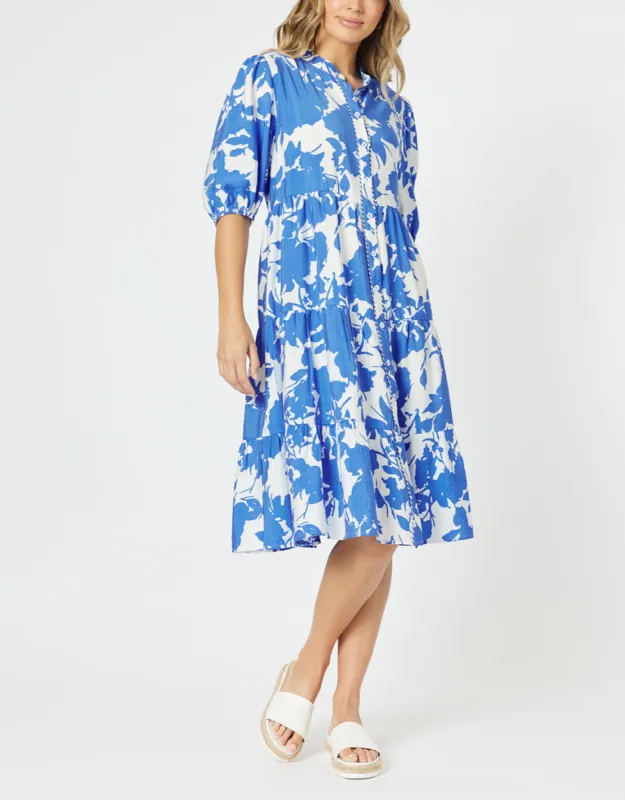 Florida Mini Dress - Blue sold by White & Co