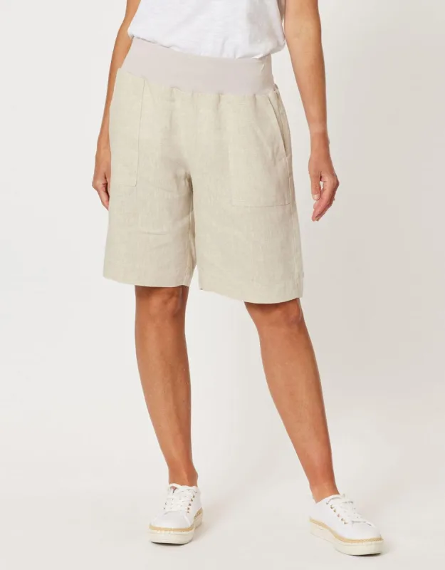Jersey Waist Short - Natural sold by White & Co