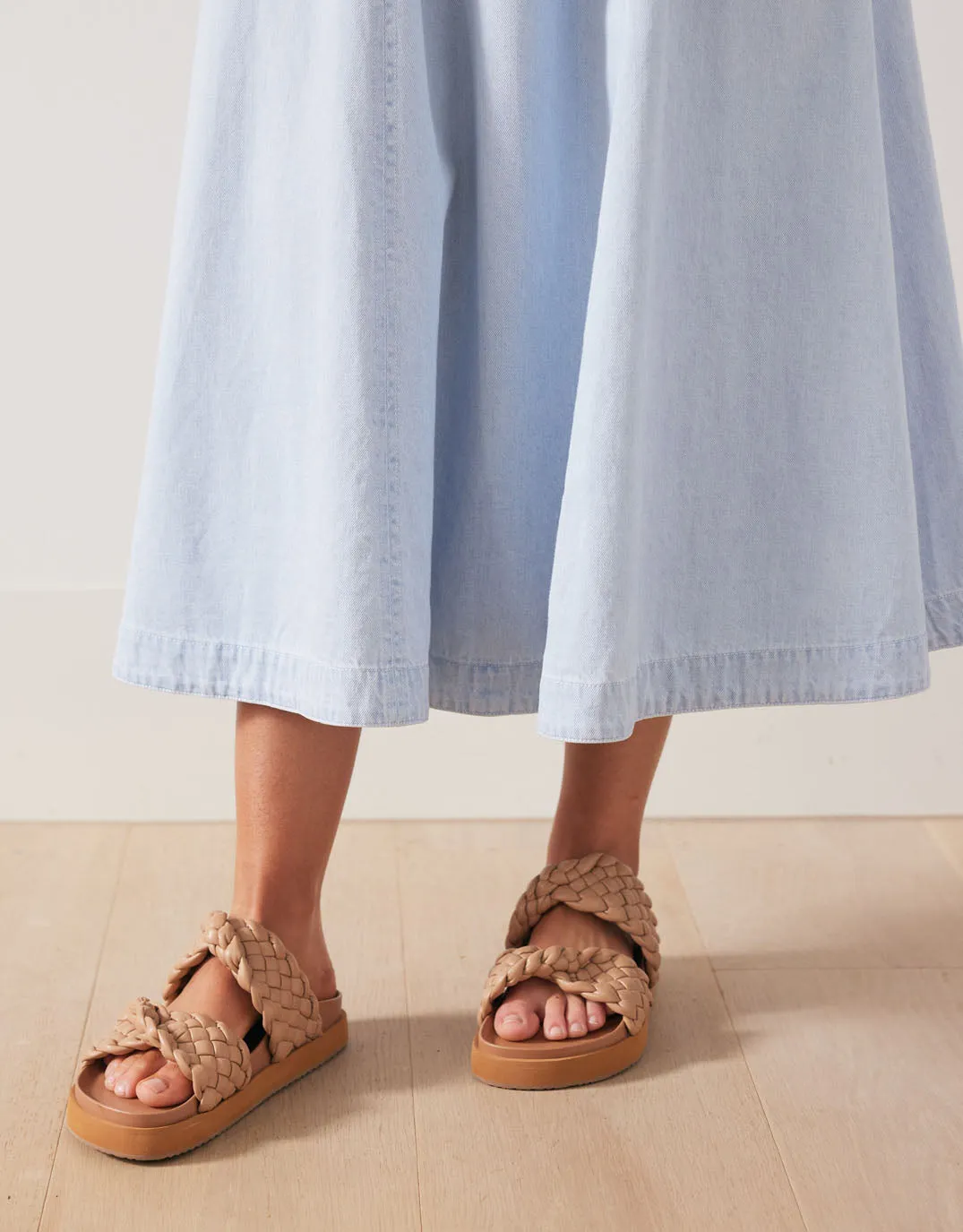 Dakota Denim Midi Skirt - Light Wash sold by White & Co product image thumbnail 4