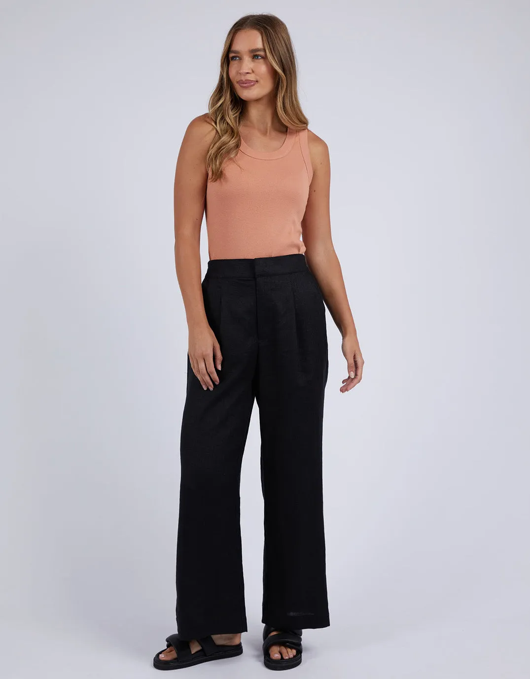 Elina Wide Leg Pant - Black sold by White & Co product image thumbnail 2
