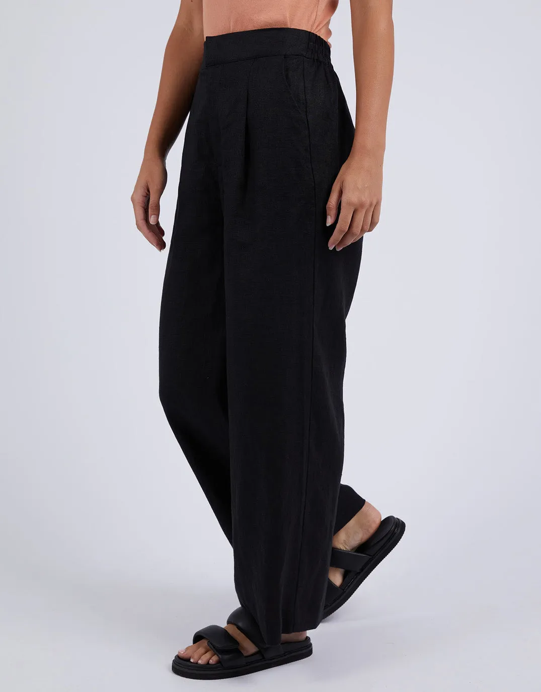 Elina Wide Leg Pant - Black sold by White & Co product image thumbnail 4