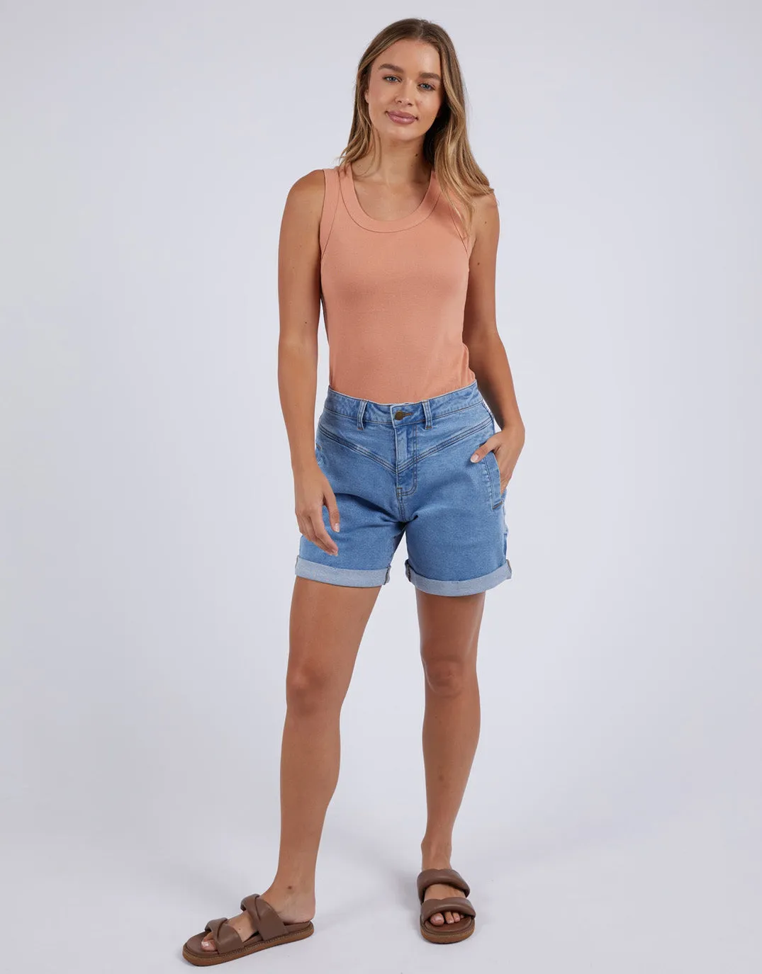 Esme Tank - Clay sold by White & Co product image thumbnail 2