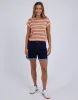 Manly Stripe Tee - Clay sold by White & Co