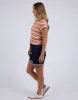 Manly Stripe Tee - Clay sold by White & Co