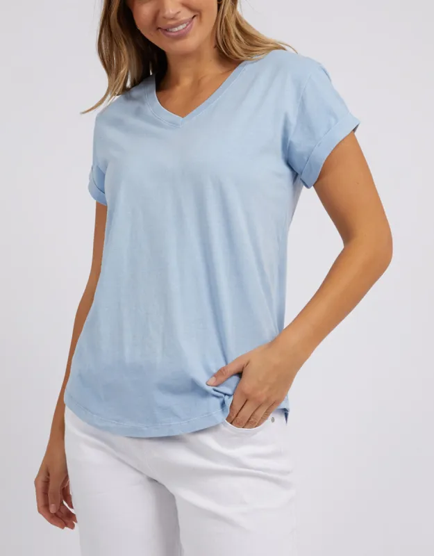 Manly Tee - Light Blue sold by White & Co