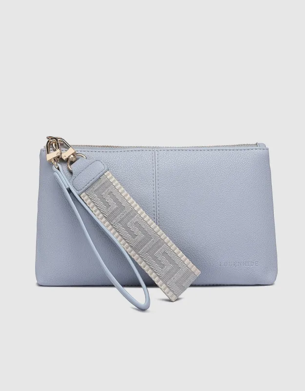 Mimi Clutch - Cloudy Blue sold by White & Co
