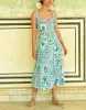 Tropic Sleeveless Midi Dress - Blue Green sold by White & Co
