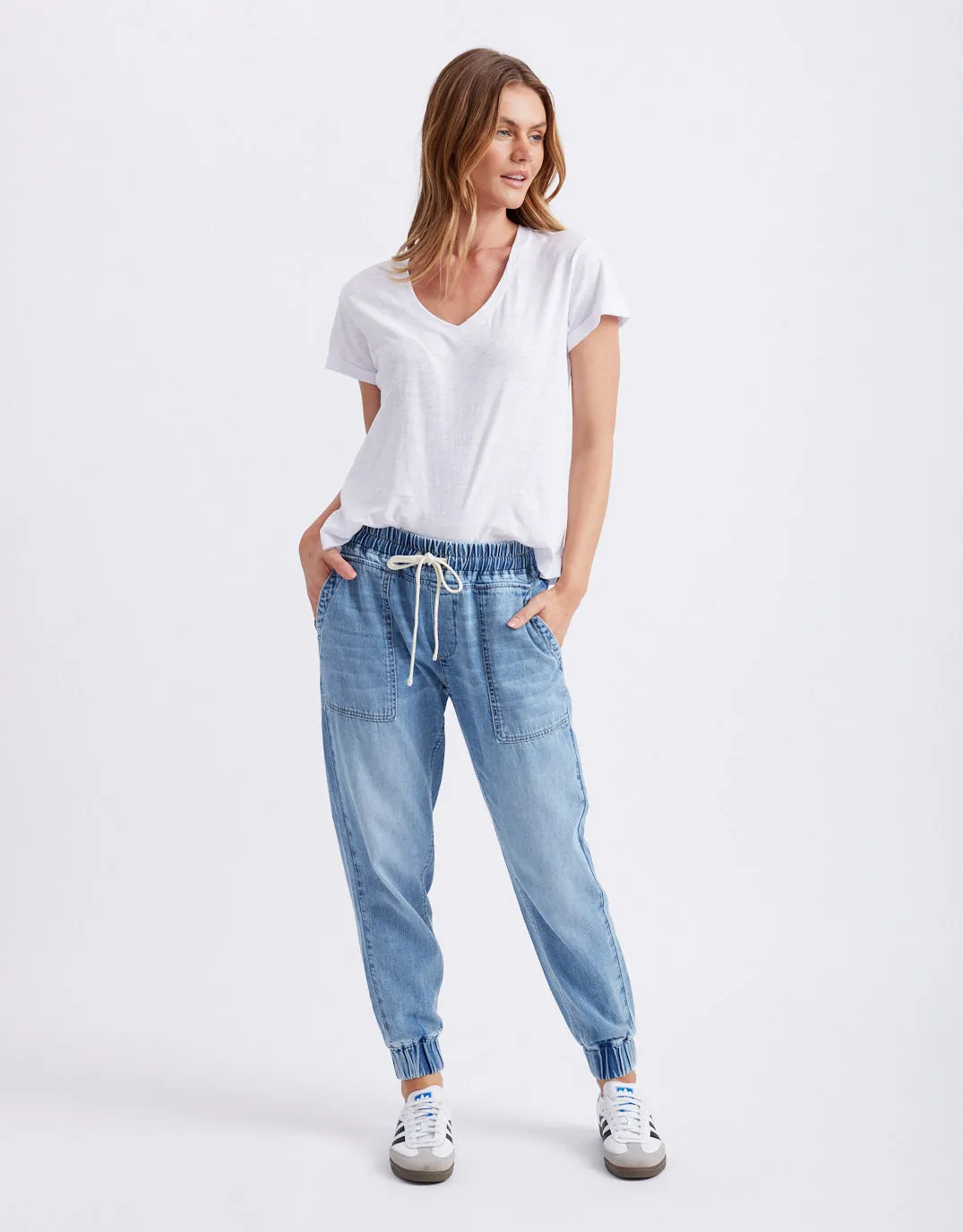 Weekend Utility Pants - Mid Wash sold by White & Co product image thumbnail 2