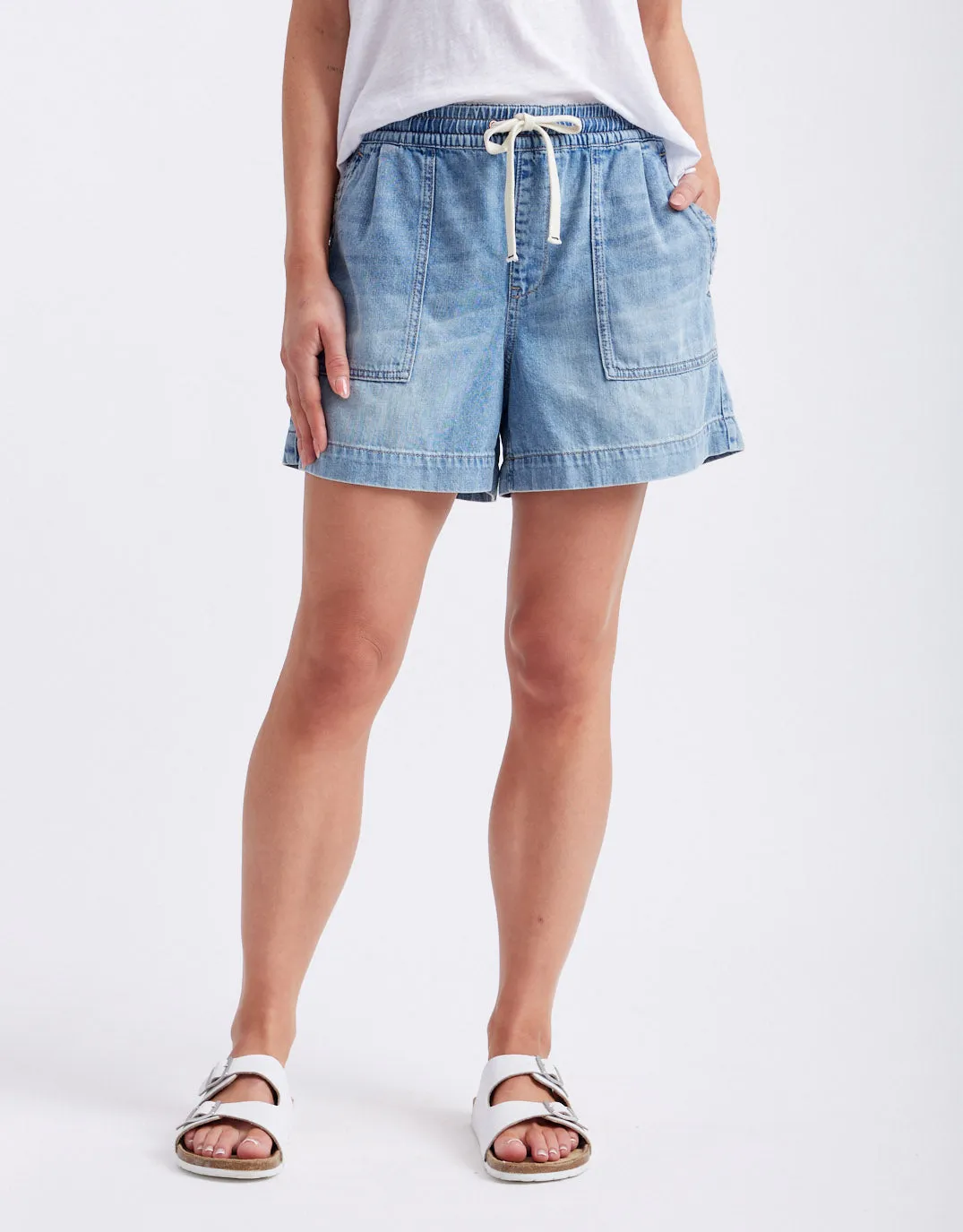 Coco Denim Short - Mid Wash sold by White & Co product image thumbnail 3