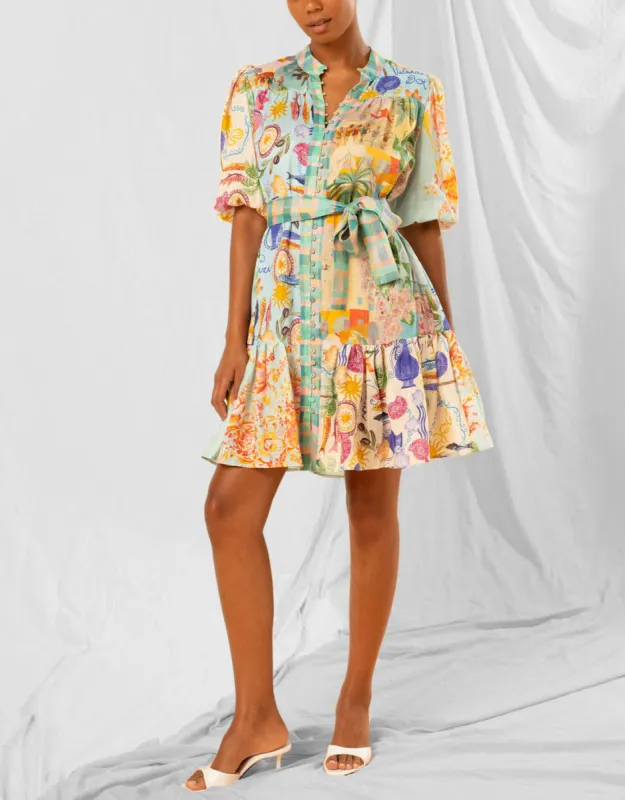 Nella Mini Dress - Multi sold by White & Co