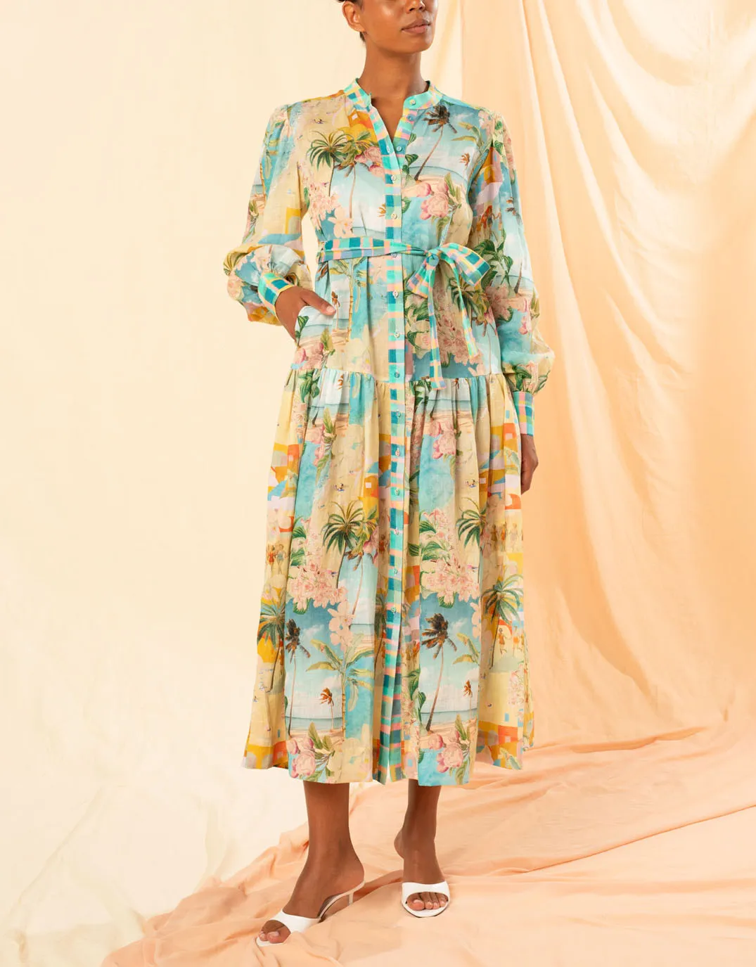 Oceana Maxi Dress - Multi sold by White & Co