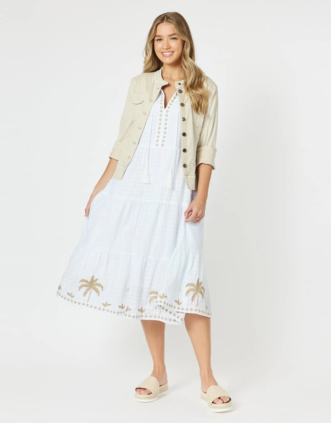 Oasis Midi Dress - White sold by White & Co product image thumbnail 5