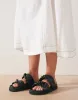 Dakota Linen Midi Skirt - White sold by White & Co