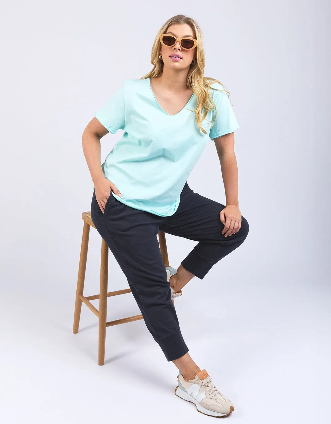 Pima Vee Tee - Tonic Blue sold by White & Co product image thumbnail 3