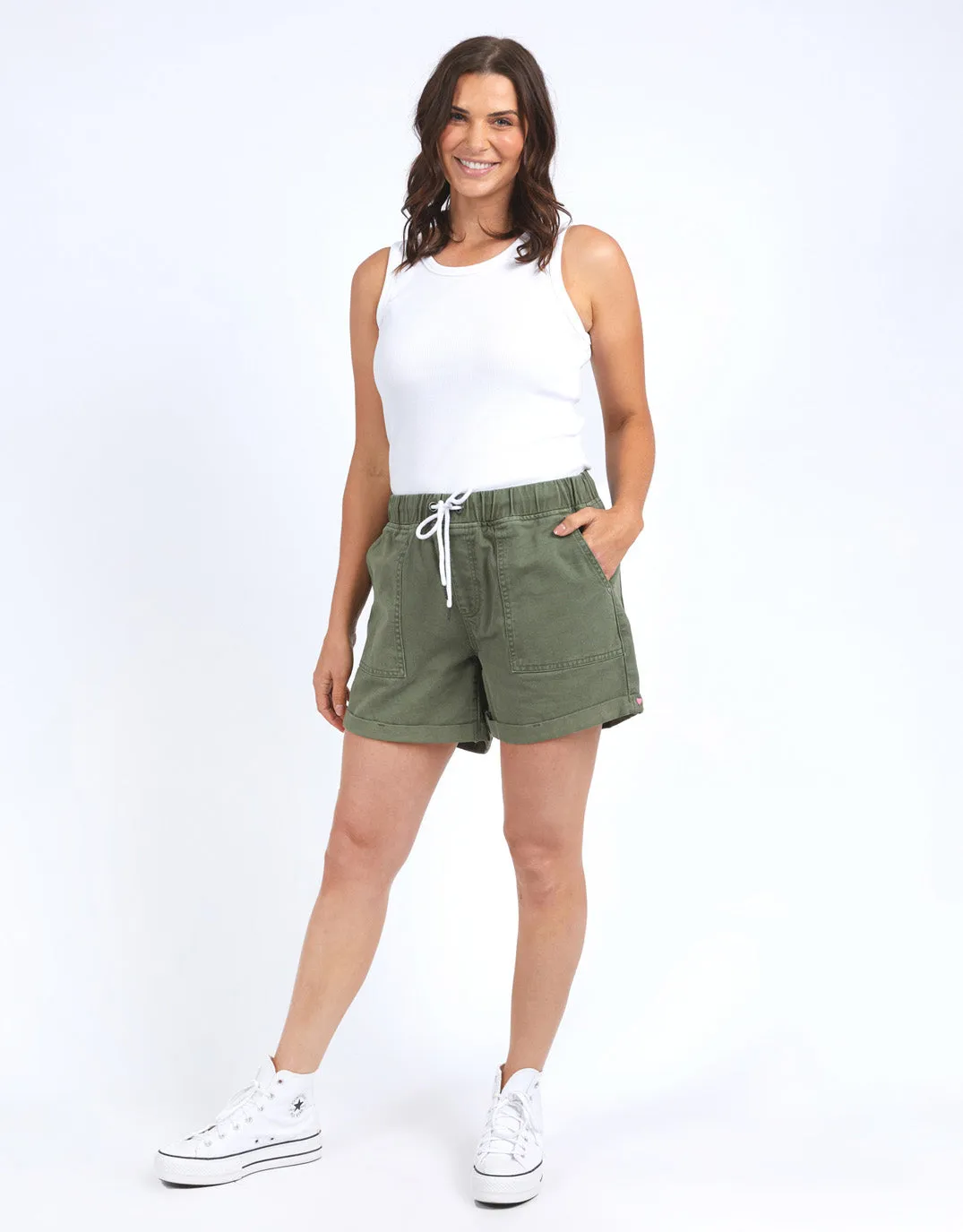 Emma Relaxed Denim Short - Four Leaf Clover sold by White & Co product image thumbnail 4