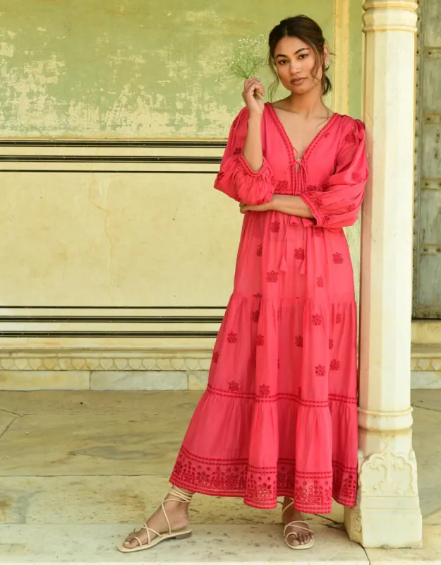 Joy Maxi Dress - Cherry sold by White & Co