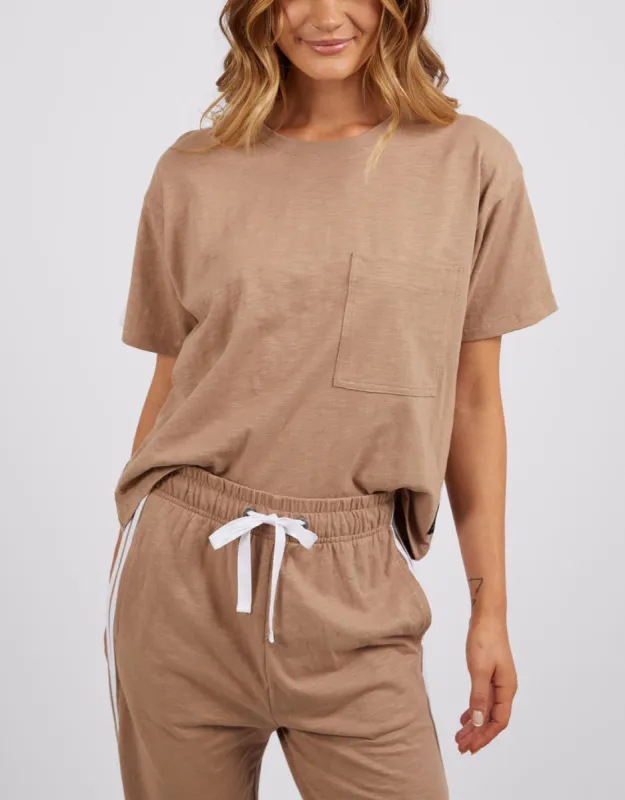 Power Tee - Mocha sold by White & Co