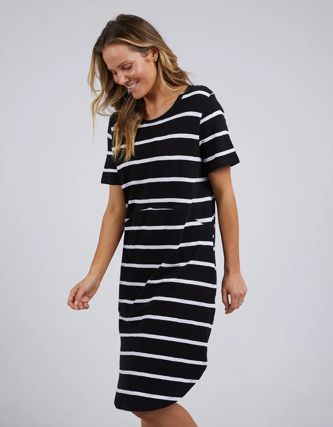 Bay Stripe Dress - Black/White Stripe sold by White & Co product image thumbnail 4