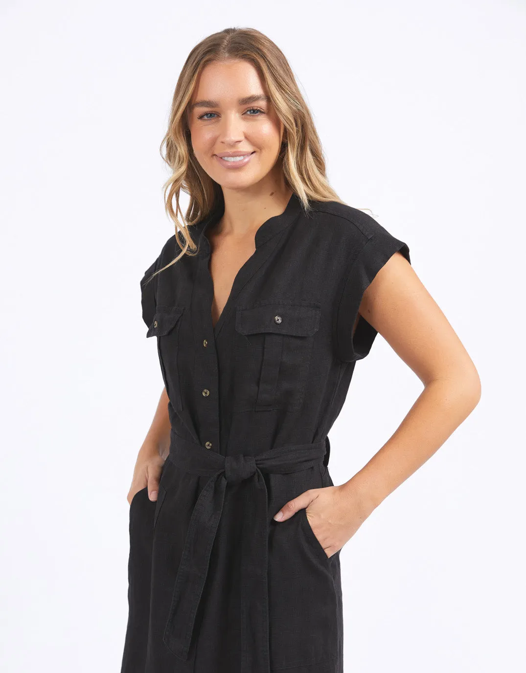 Harlow Midi Dress - Black sold by White & Co product image thumbnail 3