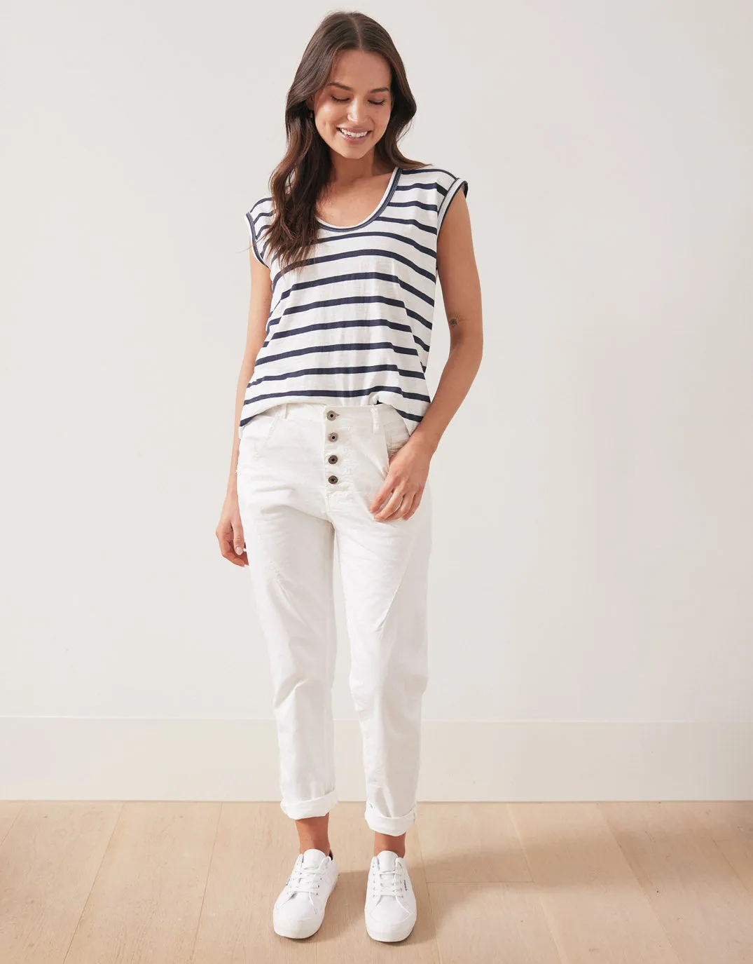 Signature Jersey Denim Pants - White sold by White & Co product image thumbnail 2