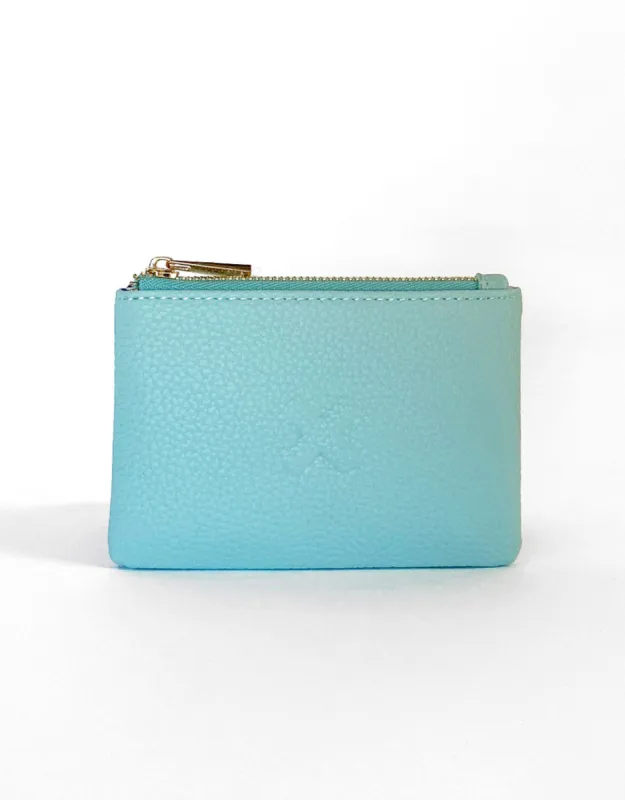 Mia Coin Purse - Sky Blue made by White & Co