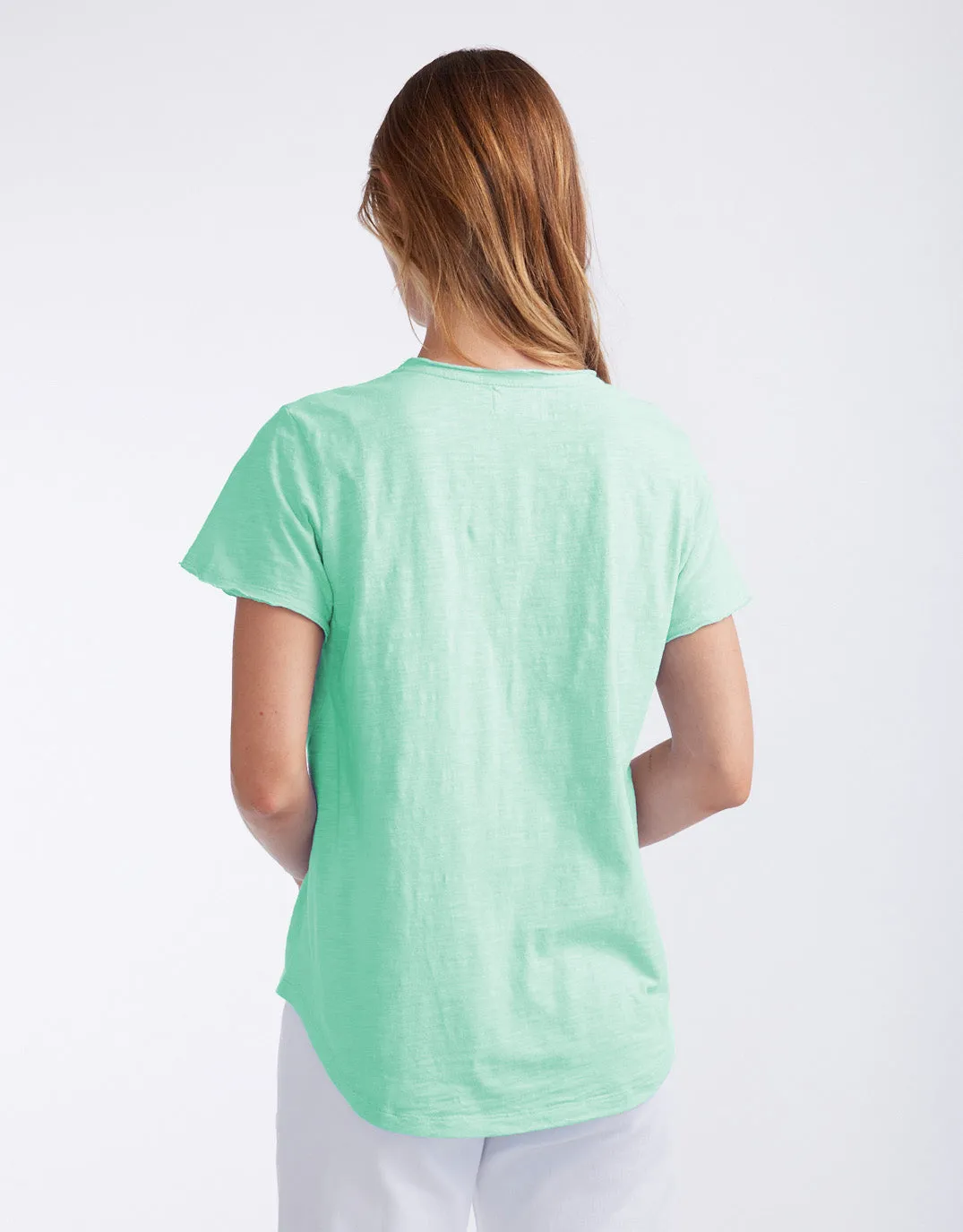 Original V Neck T-Shirt - Honeydew Mint sold by White & Co product image thumbnail 3