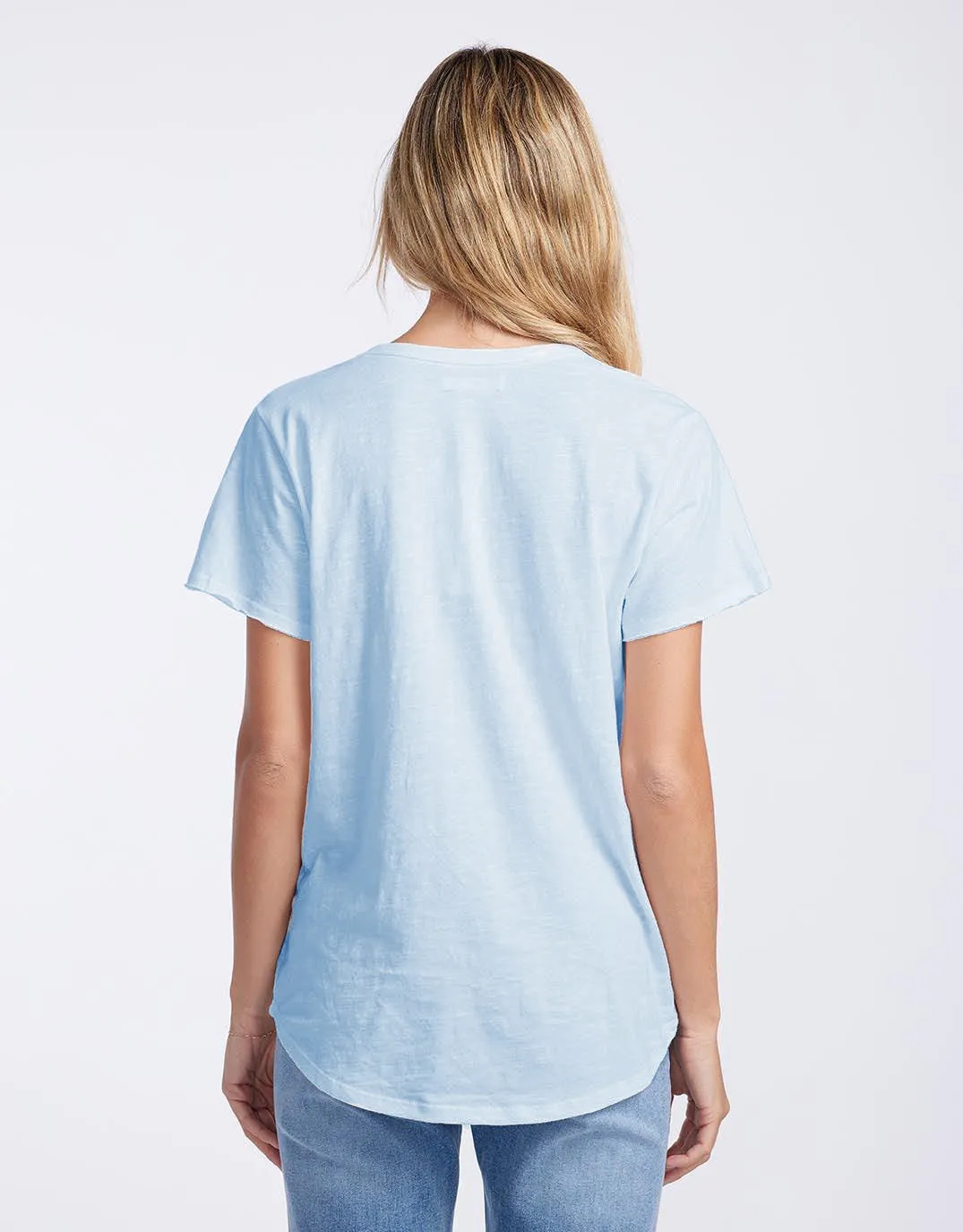 Summer Round Neck Tee - Ocean Blue sold by White & Co product image thumbnail 3