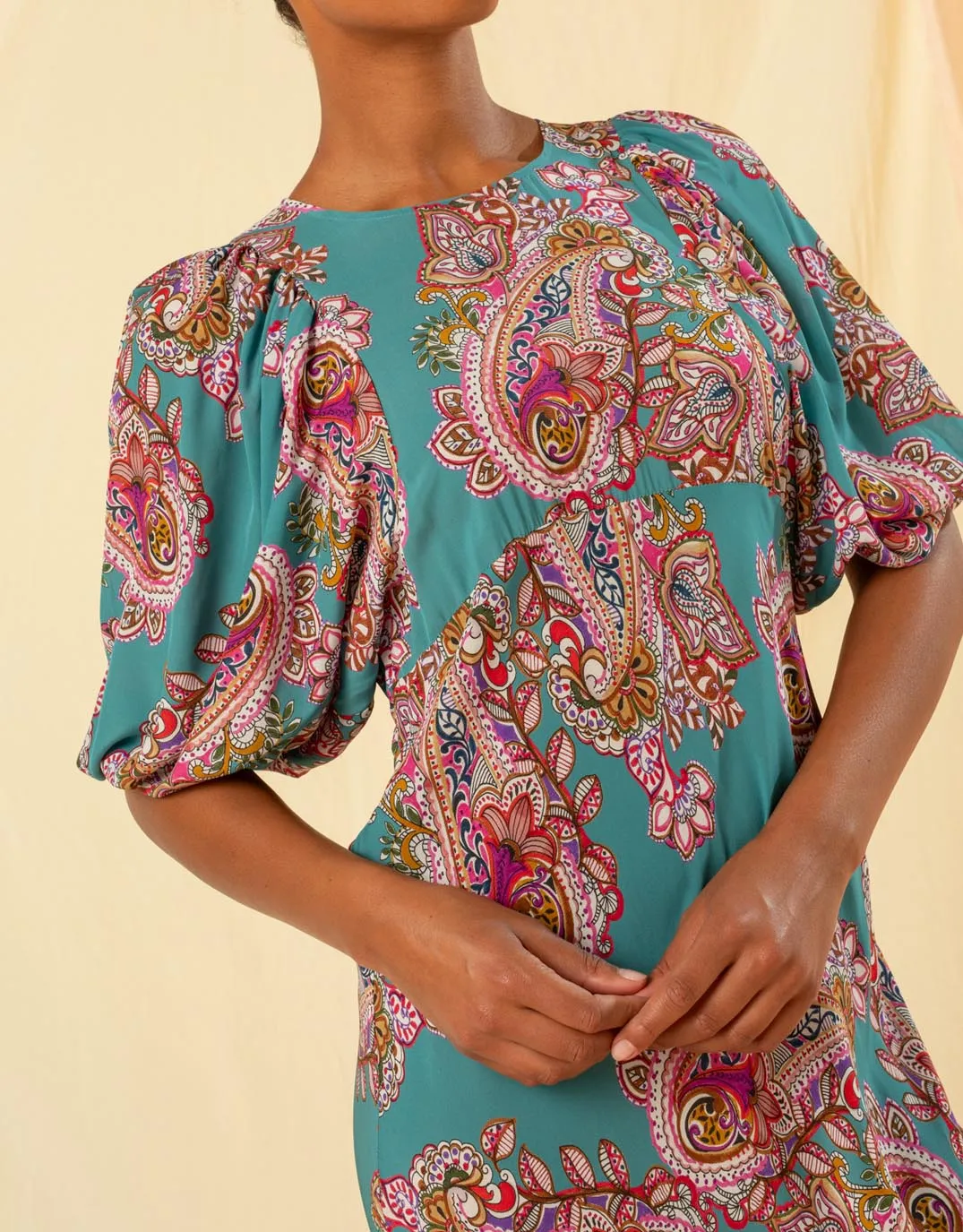 Alessa Dress -Ocean Paisley sold by White & Co product image thumbnail 5