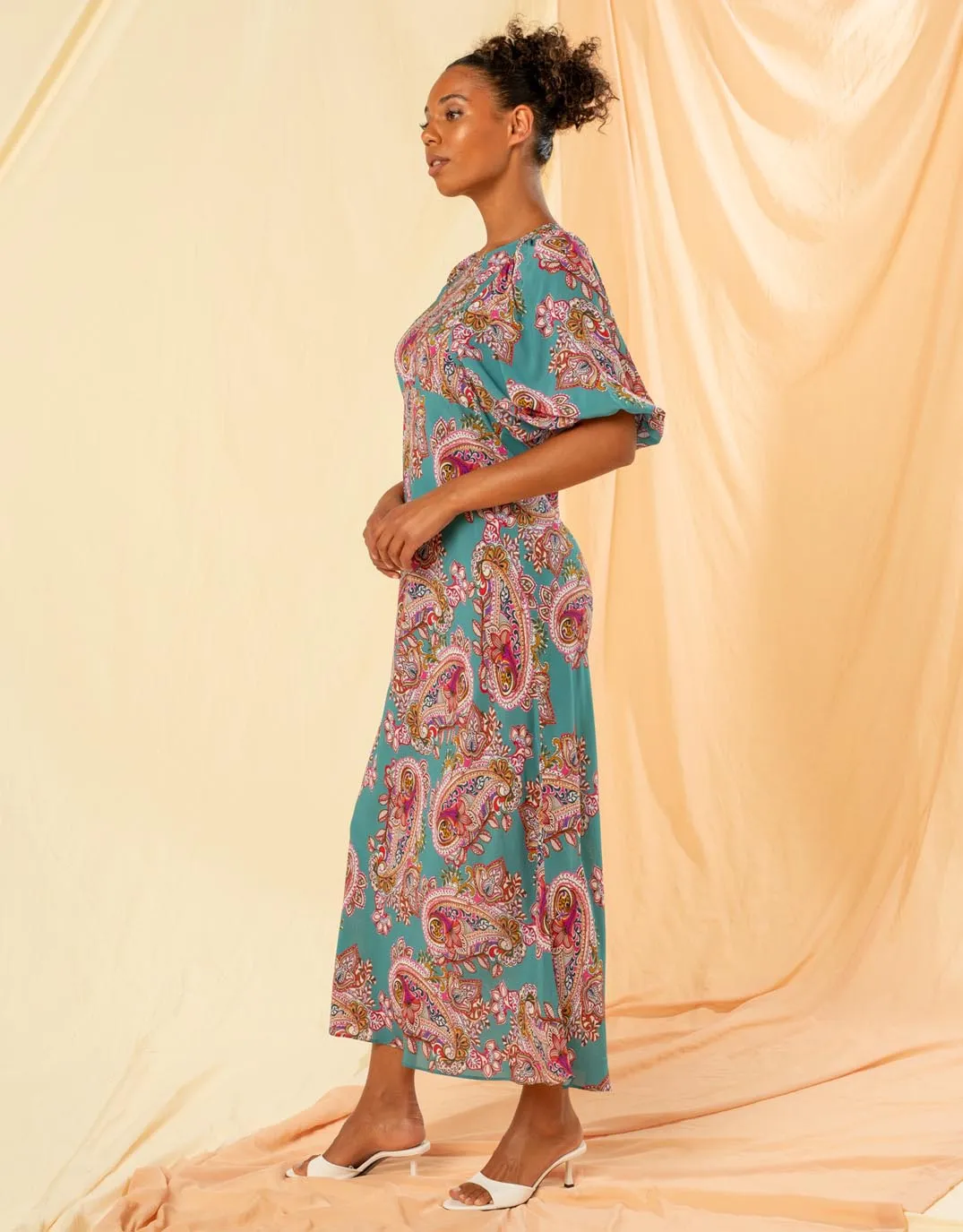 Alessa Dress -Ocean Paisley sold by White & Co product image thumbnail 3