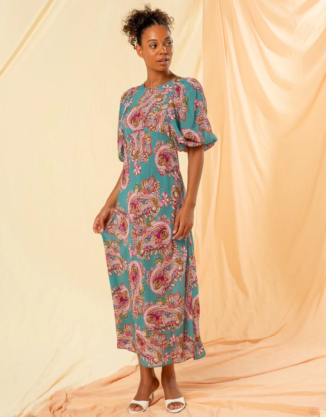 Alessa Dress -Ocean Paisley sold by White & Co product image thumbnail 2