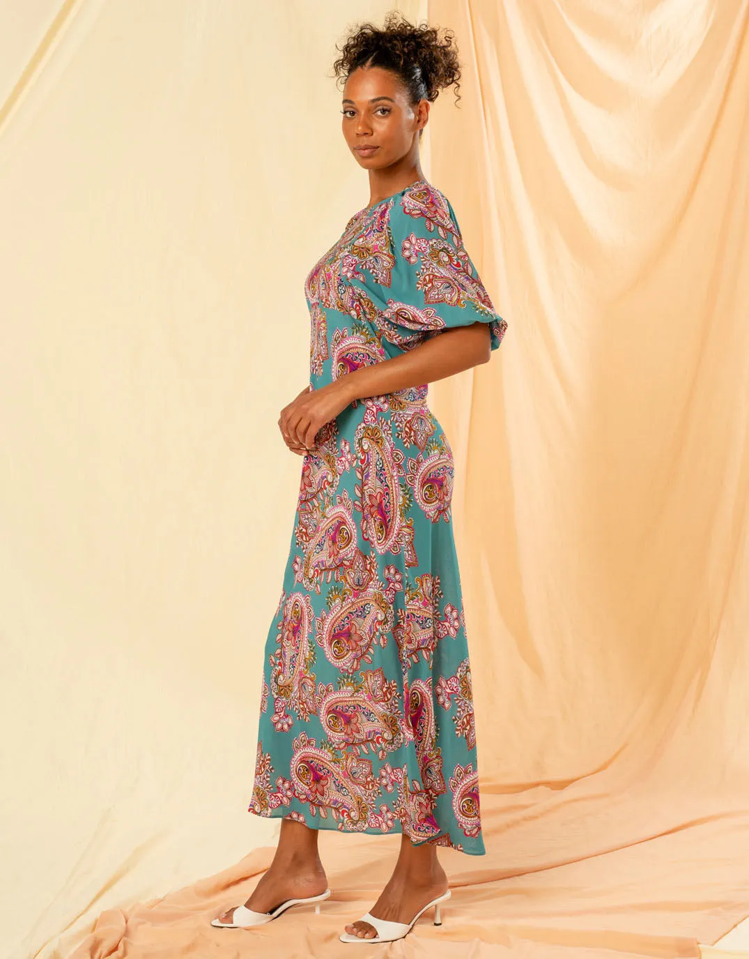 Alessa Dress -Ocean Paisley sold by White & Co product image thumbnail 4
