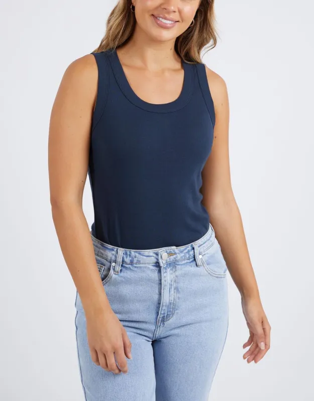 Esme Tank - Navy sold by White & Co